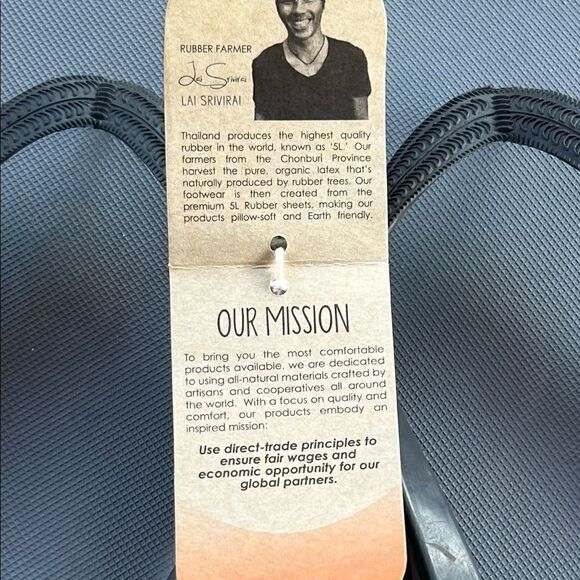 Men’s Classicz Ultra Flip Flops by Feelgoodz - Sz 13 - from Vegan Materi… - Picture 3 of 6